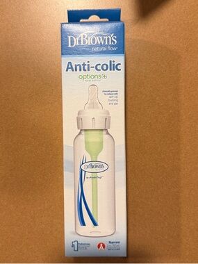 Dr. Brown's Anti-Colic Baby Bottle - Clear with Green Vent